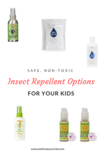 Finding non-toxic insect repellent options for your kids can be difficult with all the sythetics and toxic ingredients (such as DEET). Here is a great list!